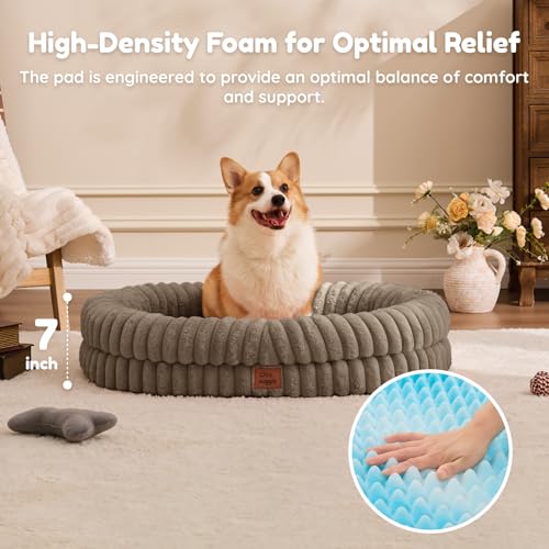 Orthopedic Dog Bed (Taupe / L(35*28*7))