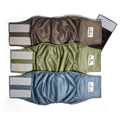 Washable Belly Bands for Male Dogs (Small (13-16") / Koda)