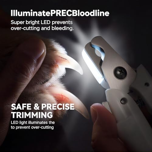 Professional Dog and Cat Nail Clipper (White‑LED Pet Nail Clipper)