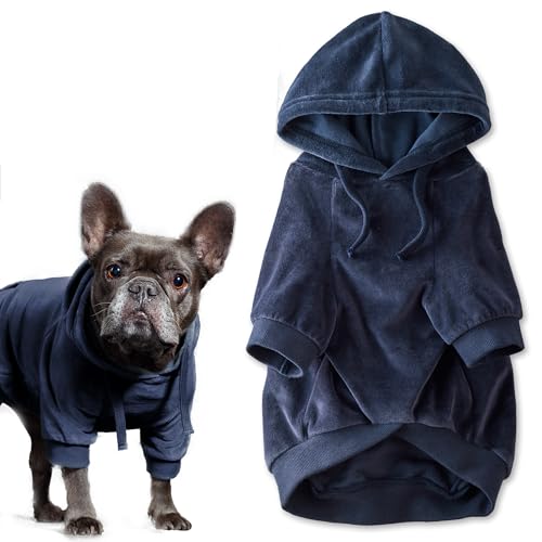 Cooper II Dog Hoodie (Navy / X-Large (55-80 lbs))