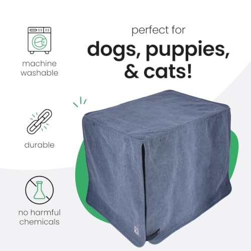 Dark Blue Dog Crate Cover (Dragonstone / 30.0"L x 19.0"W x 21.0"H)
