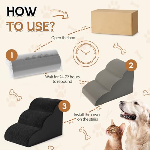Dog Stairs Ramp for High Beds Couches