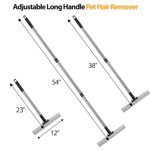 Carpet Rake for Pet Hair Removal Tool (Black)