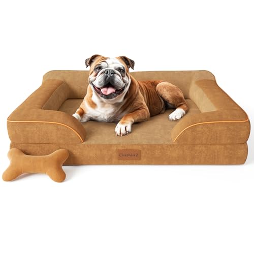 Dog Beds for Large Dogs (Brown / Large(36"L x 27"W x8.5"Th))