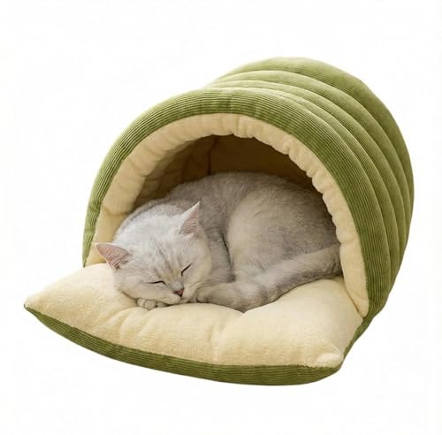 Cat Cave Bed for Indoor (Green)