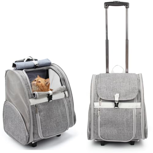 Pet Rolling Carrier (Grey)