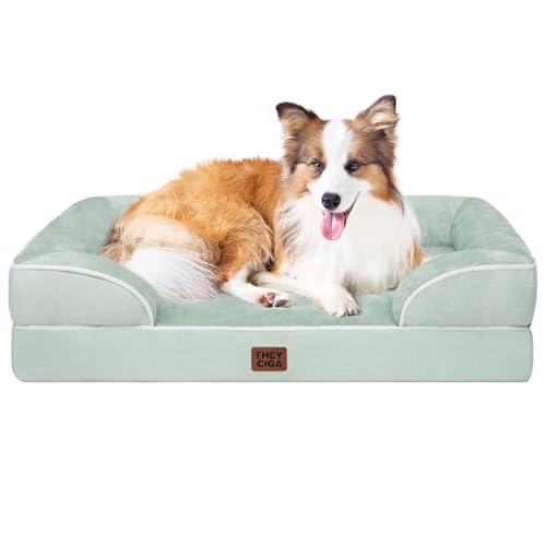 Orthopedic Large Dog Bed (Sage Green / 41.0"l X 27.0"w X 6.5"th)
