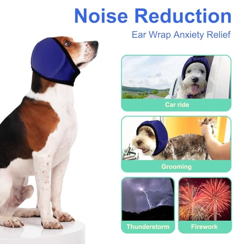 Dog Ear Muffs Noise Protection (L / Navy Blue)