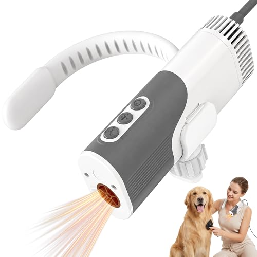 Hands Free Neck Dog Dryer (Dark gray)