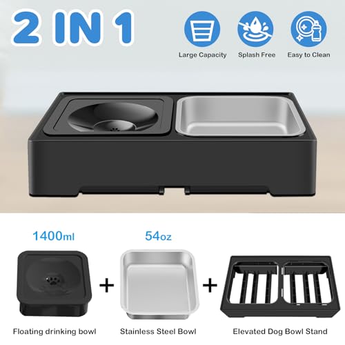Elevated 2 in (Stainless Steel Food Bowl)