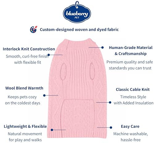Dog Sweater Award Winning Christmas Sweater for Large Dogs (18 inch (Pack of 1) / Muted Pink)