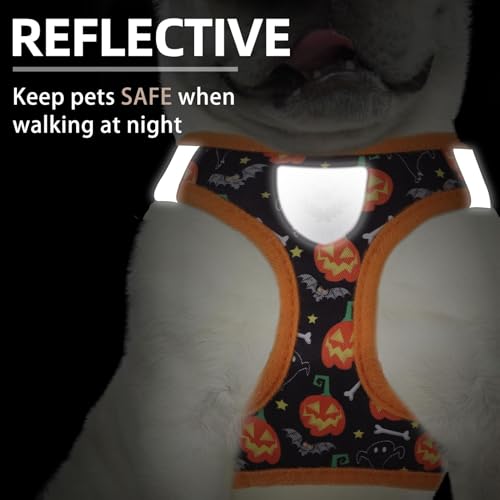 Halloween Dog Harness (Halloween Black / XL (CHEST 20"-22"))