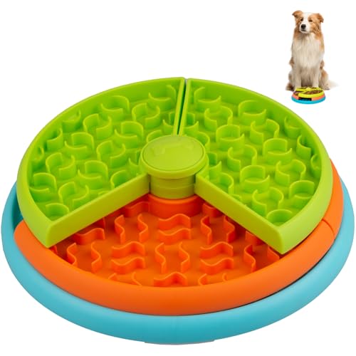 Slow Feeder Dog Bowl (Orange)