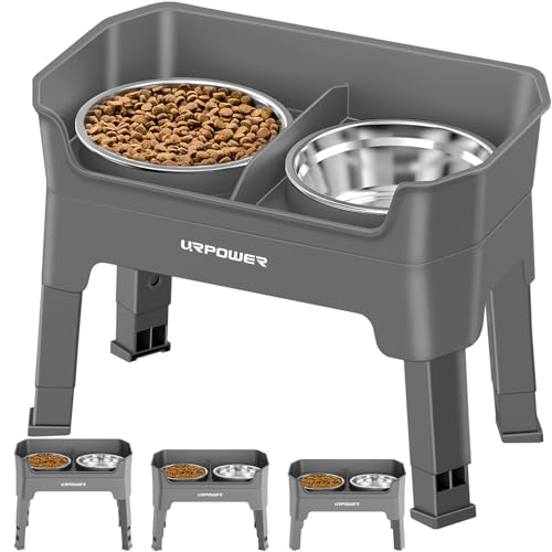 Elevated Dog Bowls (Grey / Large)