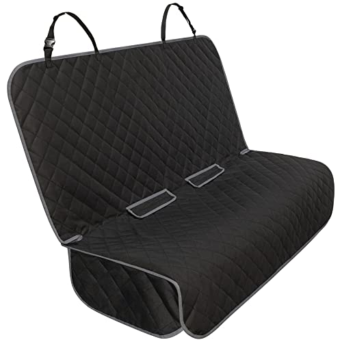 Bench Car Seat Cover Protector (49" L × 56" W / BLACK GREY)
