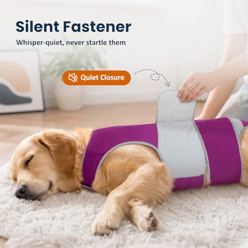Dog Anxiety Relief Calming Vest (Purple / L)