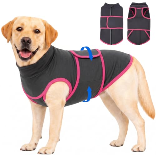 Skin Friendly Anxiety Vest Jacket for Dogs from Storms & Firework (Grey / X-Large(Chest Girth:35.0"))