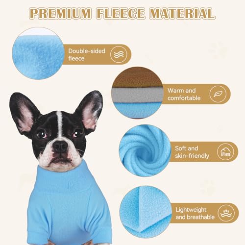 3 Pack Dog Sweaters for Medium Dogs (Medium / Gray Blue Coffee)
