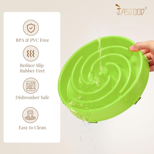 Slow Feeder Dogs Bowl for Large Medium Dogs (Large / P-grass green)
