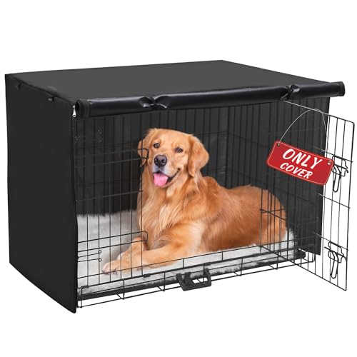Dog Crate Cover (36.0"L x 23.0"W x 24.8"H / Black)
