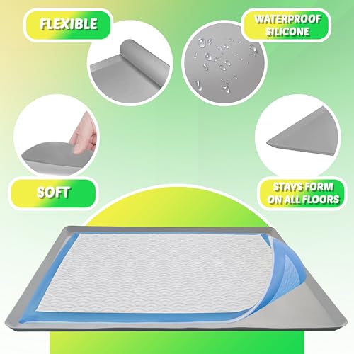 Dog Pee Pad Holder (1 Pack / Light Grey)
