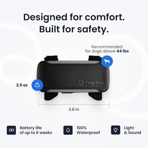 XL Smart Dog GPS Tracker (Black)