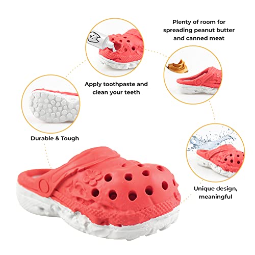 Dog Chew Toy Durable Rubber Slipper Toy for Puppy (Blue)