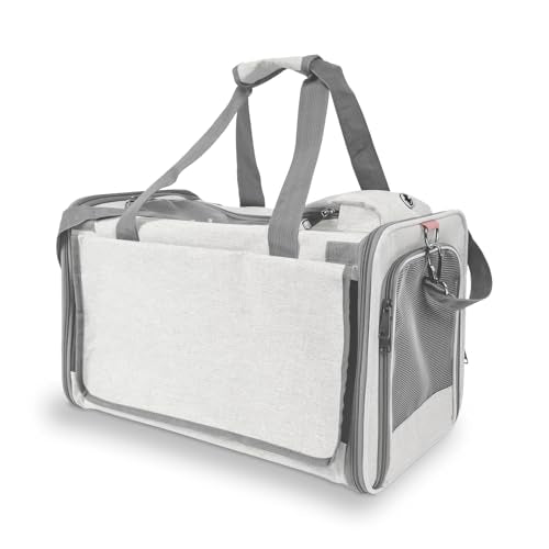 Pet Carrier for Large Cat Soft (Beige / 18.1"L x 11.8"W x 11.8"H)
