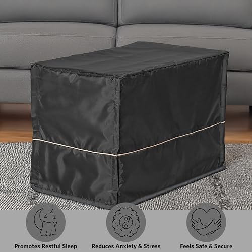 XS Dog Crate Cover (Black / 22.0"L x 13.0"W x 16.0"H)