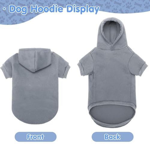 Dog Hoodie for Large Dogs (#2 Grey(Plain) / Large (All Breed Sizes))