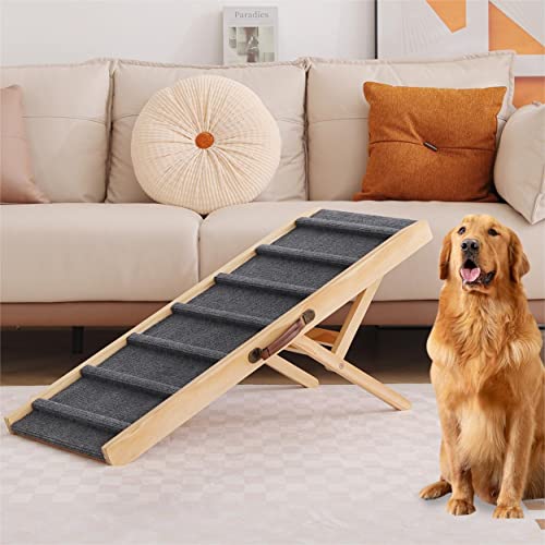 Large Dog Pet Ramp Stairs for Bed Couch Car Truck SUV (Medium)