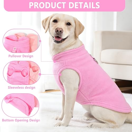 XXL Dog Sweater (pink,light pink / XX-Large(27-36lbs))