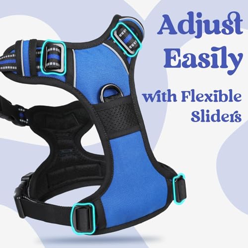 Dog Harness for Large (Large / Blue)