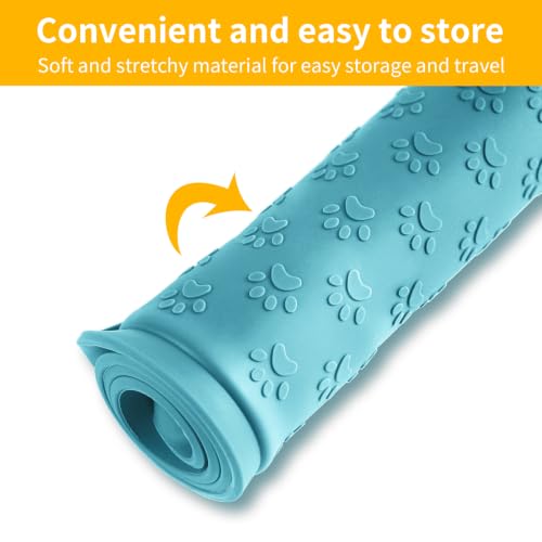 2 Pack Dog Food Mat Anti (11.8"L x 11.8"W - 2 Pack / Blue)