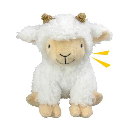 Squeaky Stuffed Dog Toys (White)