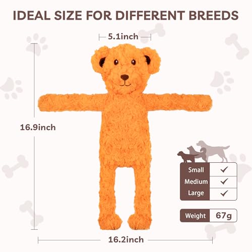 No Stuffing Dog Toys 5 Pack (For Medium and Large Breed / 5 Pack - Soft Plush)