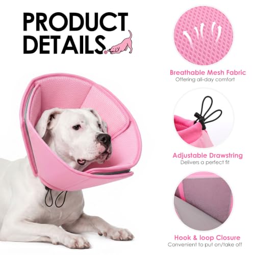 Soft Dog Cone (Pink / Large)