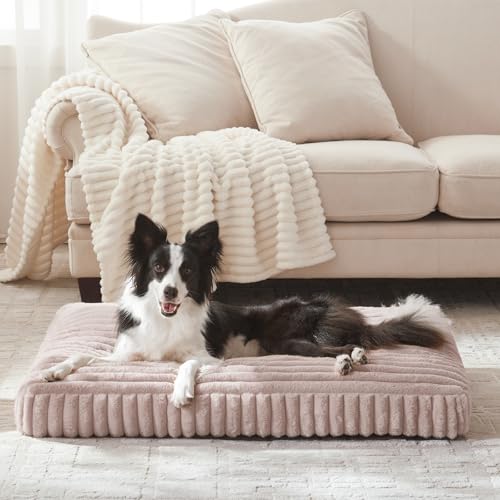 Dog Beds Large Sized Dog (Pink / L(35"x23"x4"))