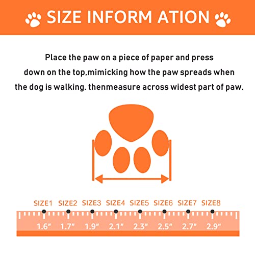 Dog Shoes for Hot Pavement (Size 6 / Orange)