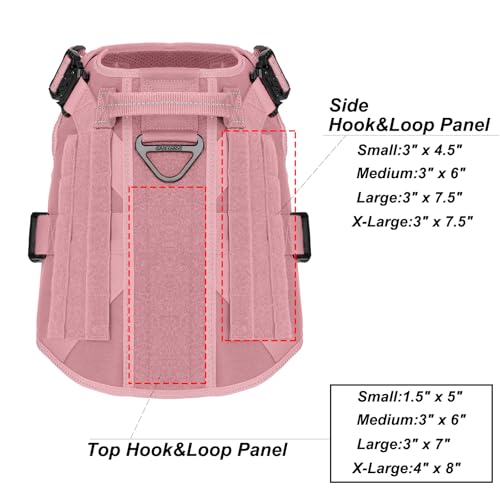 Tactical Dog Harness (X-Large (Pack of 1) / Pink)