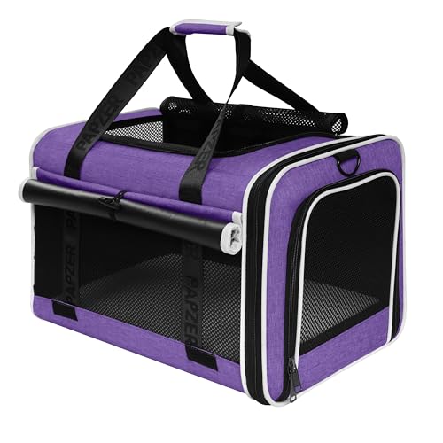 Cat Carrier for Travel (Purple / 18.0"L x 11.0"W x 11.0"H)
