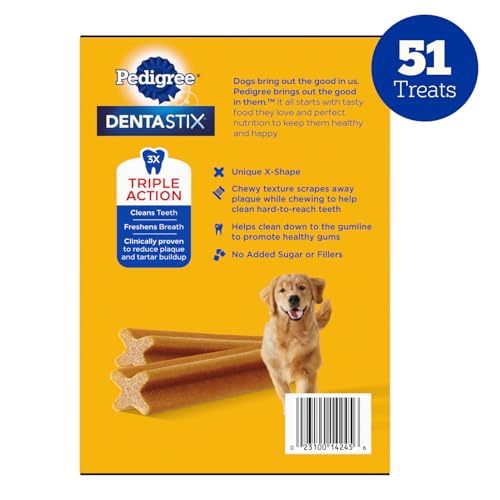 Dentastix Large Breed Dental Dog Treats (51 Count (Pack of 1))