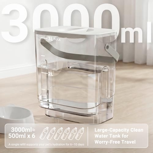 3L Filterless Cat Water Fountain (White)