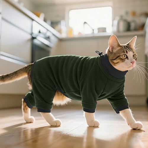 Sticky Hair Cat Clothes (Small / Green)