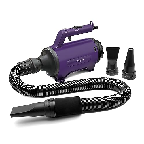 Dog Dryer High Velocity Pet Dog Grooming Force Hair Dryer (Purple)