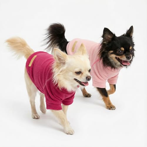 3 Pack Classic Fleece Dog Sweater (X-Large / Pink-Rose-Baby Pink)