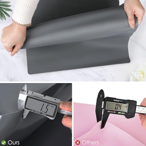 Extra Large Silicone Mats for Kitchen Counter (05-dark Gray / 27.6"L x 16"W)