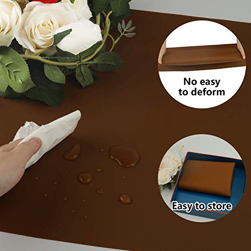 Extra Large Silicone Table Mat (01-coffee / 23.6"L x 15.7"W)