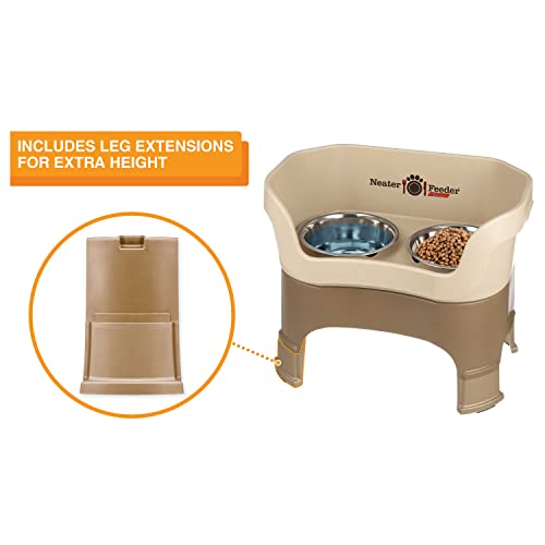 Neater Feeder Deluxe Mess (Large + Slow Feed Bowl Combo / Cappuccino)