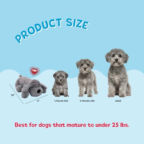 Snuggle Puppy Junior Heartbeat Toy (Gray)